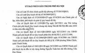 Quyết định 7084/QĐ-UBND phê duyệt chỉ giới đường đỏ tuyến đường Nguyễn Tuân